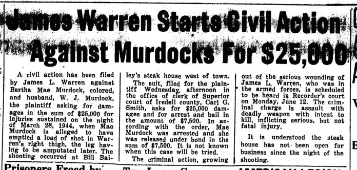 Murdock Civil Action 11 May 44 R and L