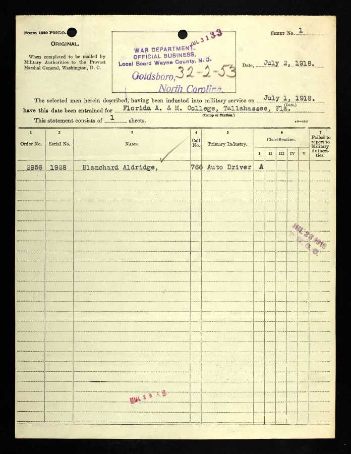 U.S.ListsofMenOrderedtoReporttoLocalBoardforMilitaryDuty1917%E2%80%931918SelectStatesForBlanchardAldridge