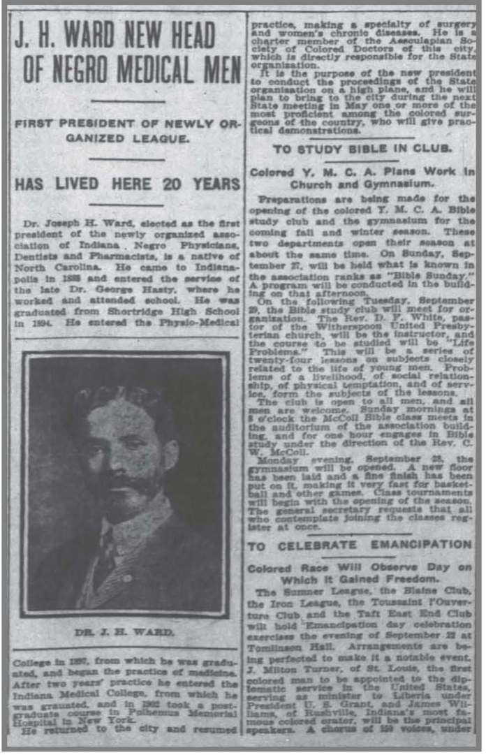 Indianapolis News 9 18 1908 Indiana_Association_first_meeting